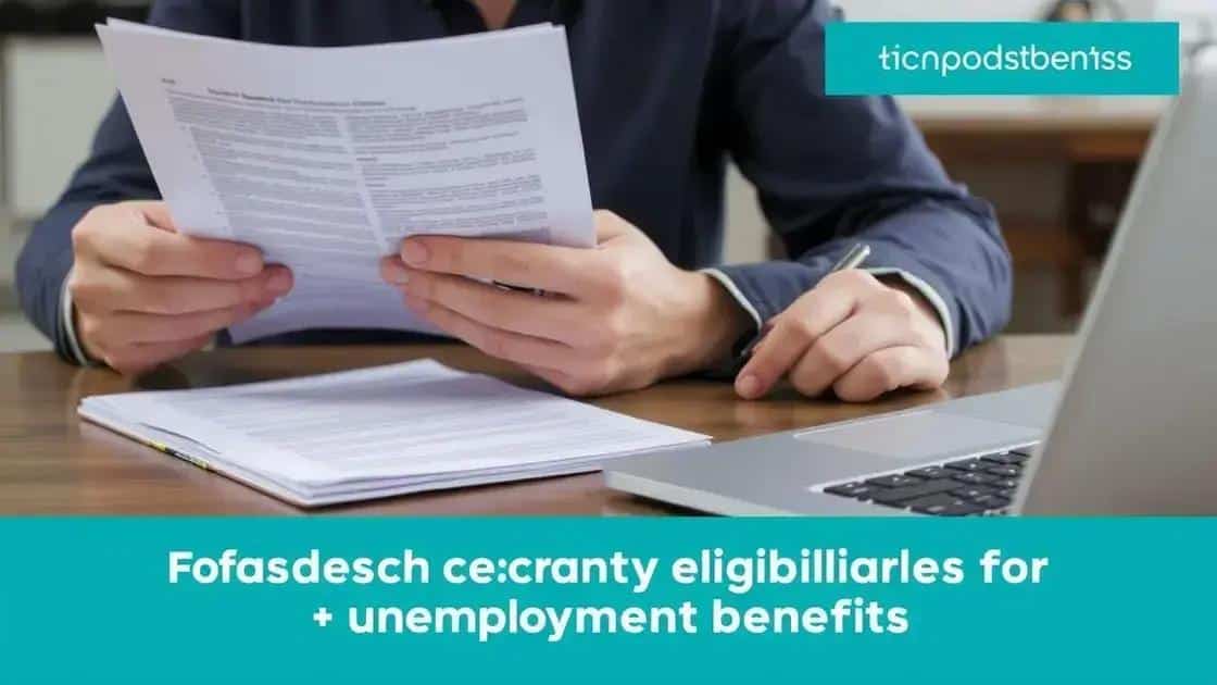 Eligibility criteria for unemployment benefits