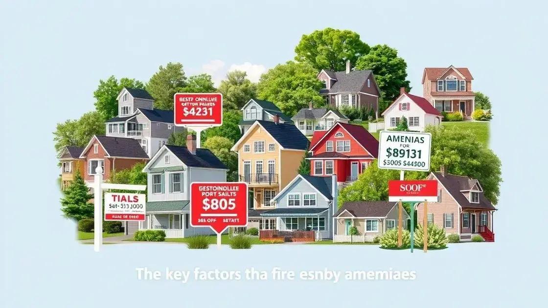 Key factors influencing property prices