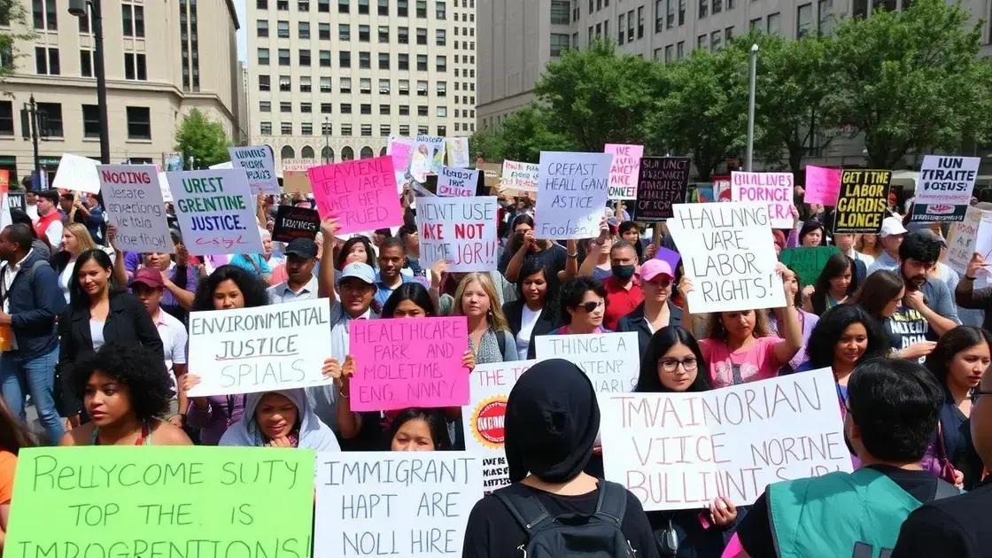 Key issues raised by protesters