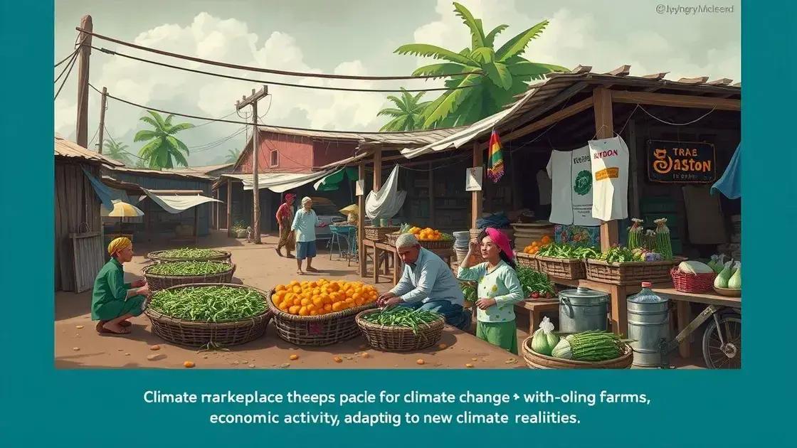 How climate change reports affect local economies