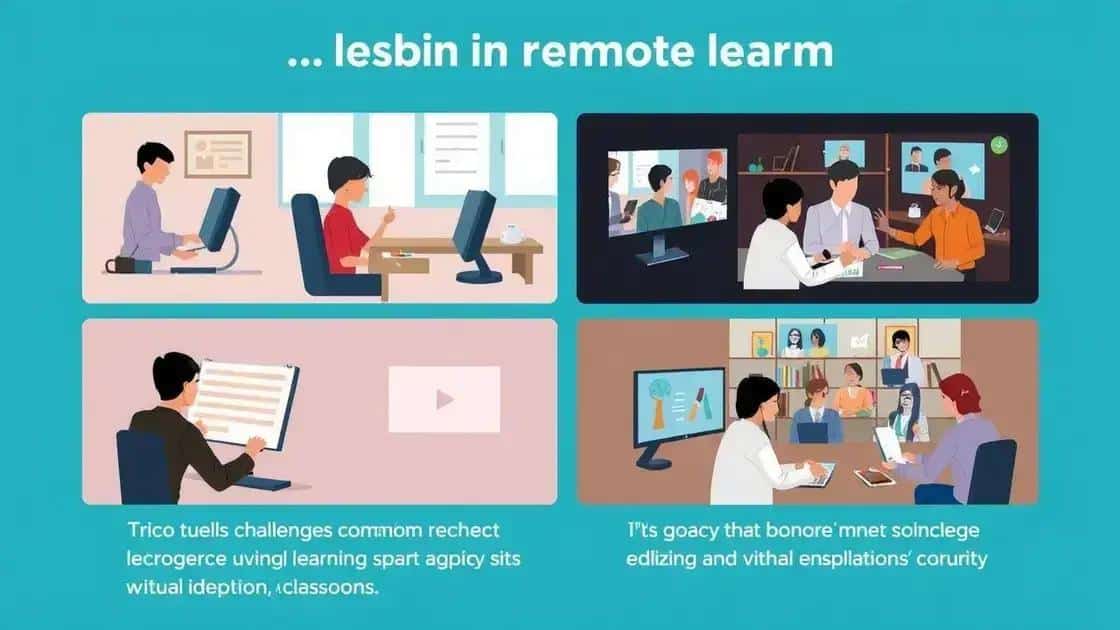 Challenges and solutions in remote learning