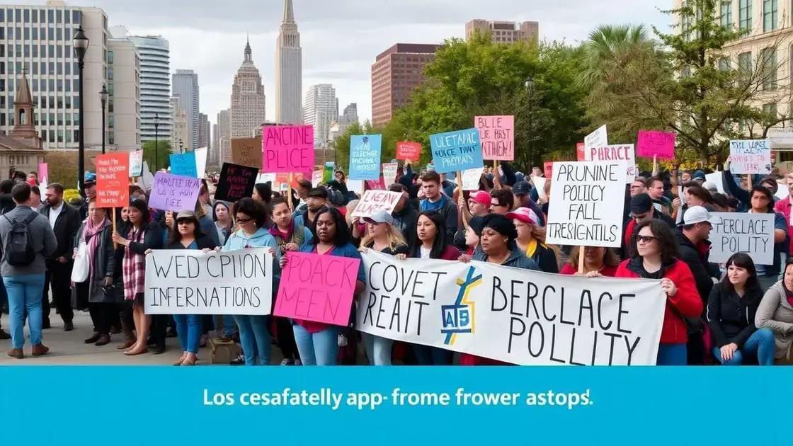 Grassroots movements responding to policy changes