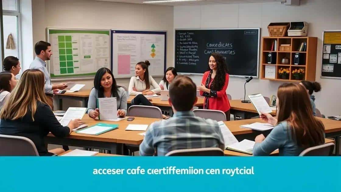 Different types of certifications available