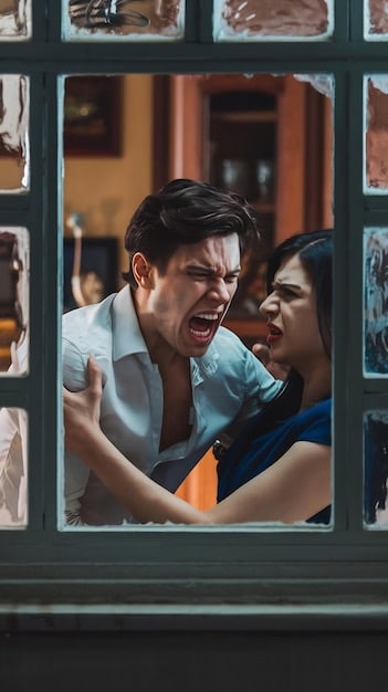A comedic scene from a Korean romantic drama where the male lead is carrying the female lead on his back, suggesting a drunken or injured state, with exaggerated facial expressions for humor.