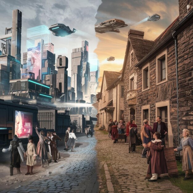 A split-screen image contrasting a modern urban cityscape from a K-Drama with a historical palace setting from a period drama, symbolizing the genre diversity within doramas.