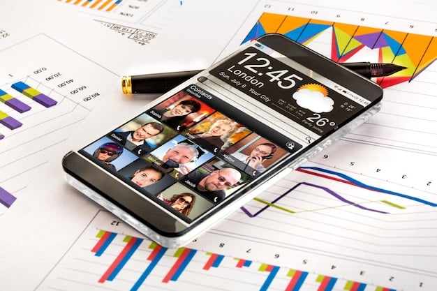 A collage showcasing the user interfaces of several different subscription management apps on smartphone screens, with graphs and charts displaying spending habits.