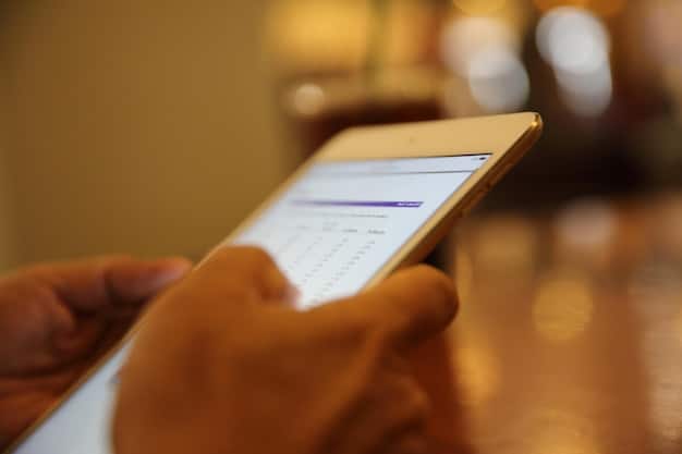 A close-up of a smartphone displaying a banking app with a list of transactions, including several payments to different streaming services. The background is blurred, focusing attention on the detailed financial records.