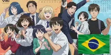 Calendário de janeiro de 2025 com personagens de doramas e o logo do Viki, indicando lançamentos confirmados para o Brasil.