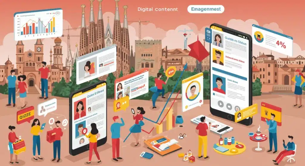 Contenido Interactivo: Engagement Español +40% en 3 Meses