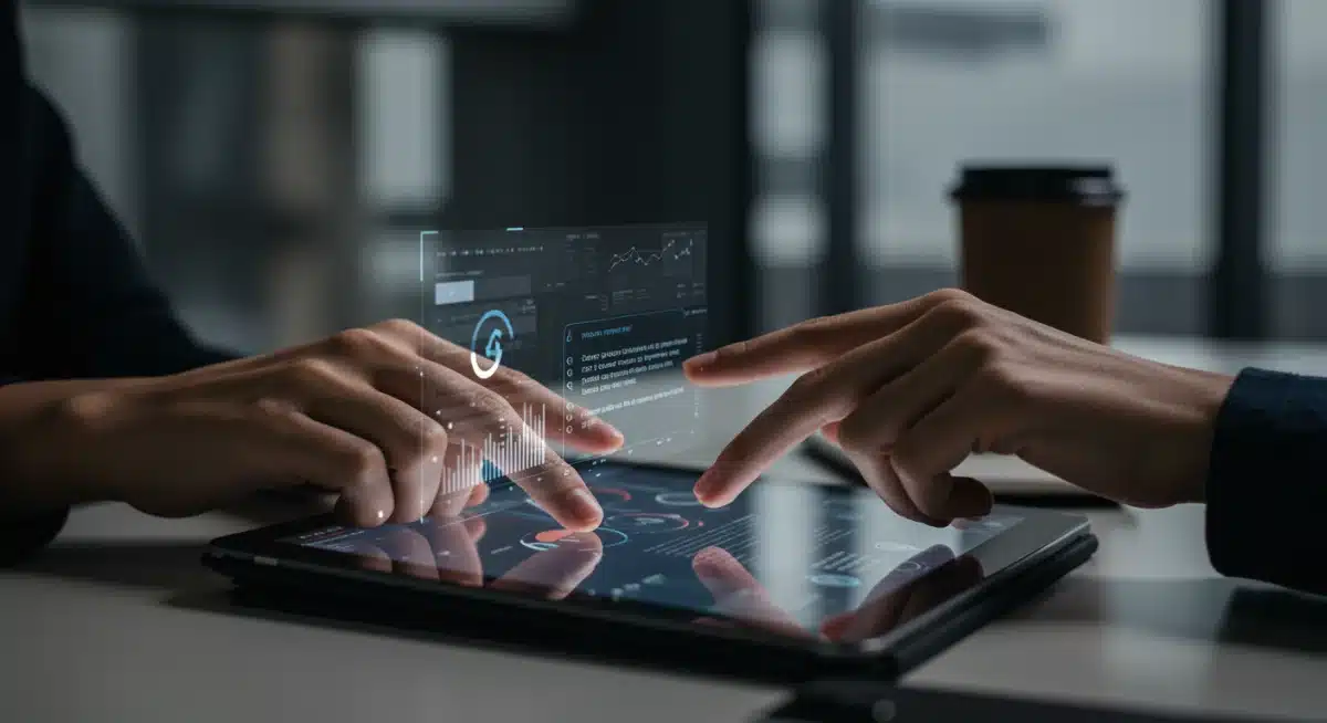Periodista español utilizando una herramienta de inteligencia artificial para generar contenido