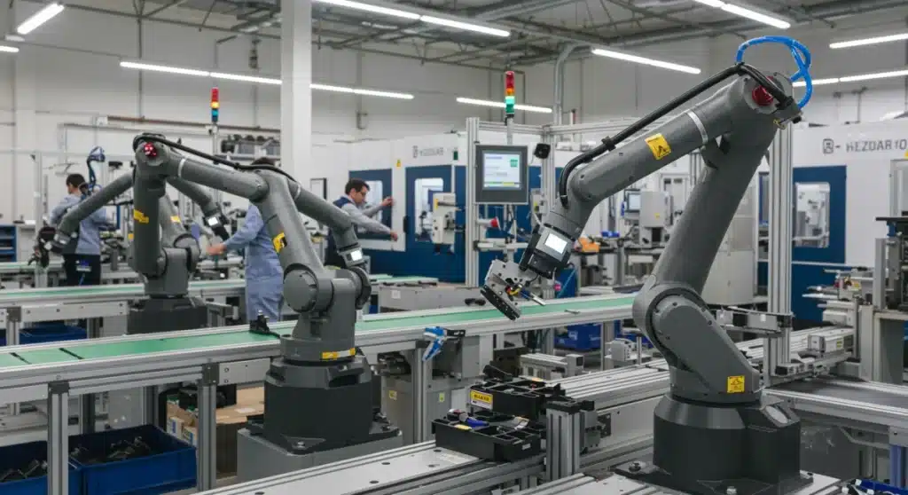 Robótica colaborativa en la manufactura española: Productividad +20%