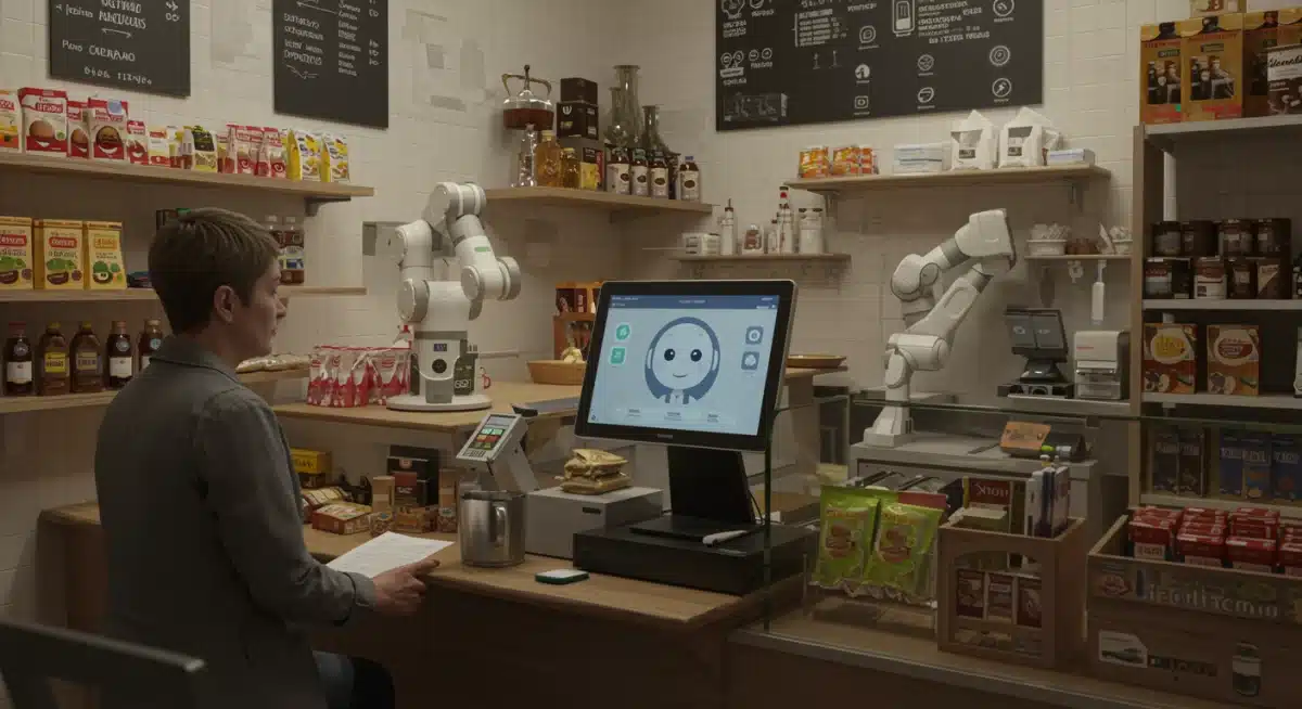 Chatbot de IA en un negocio local español mejorando la atención al cliente y la eficiencia.