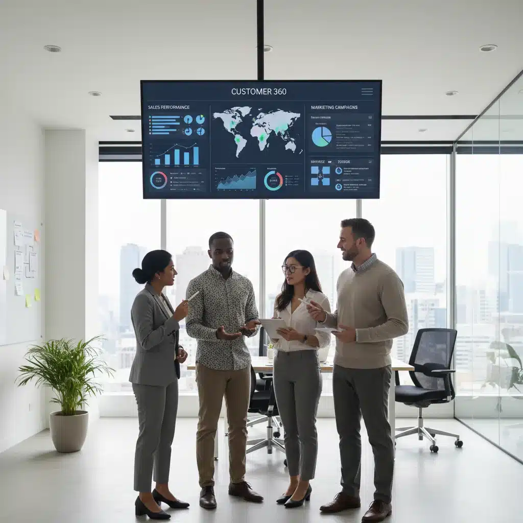 Equipo analizando datos de clientes para optimizar estrategia omnicanal