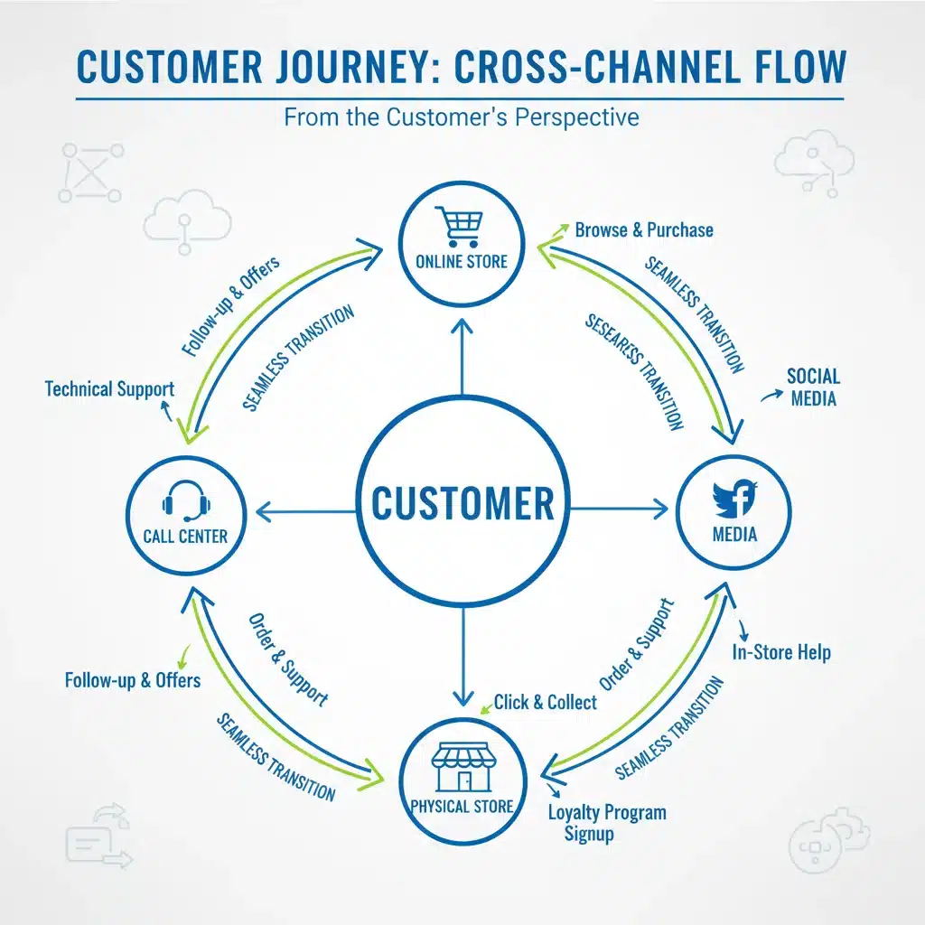 Flujo del cliente en un ecosistema omnicanal