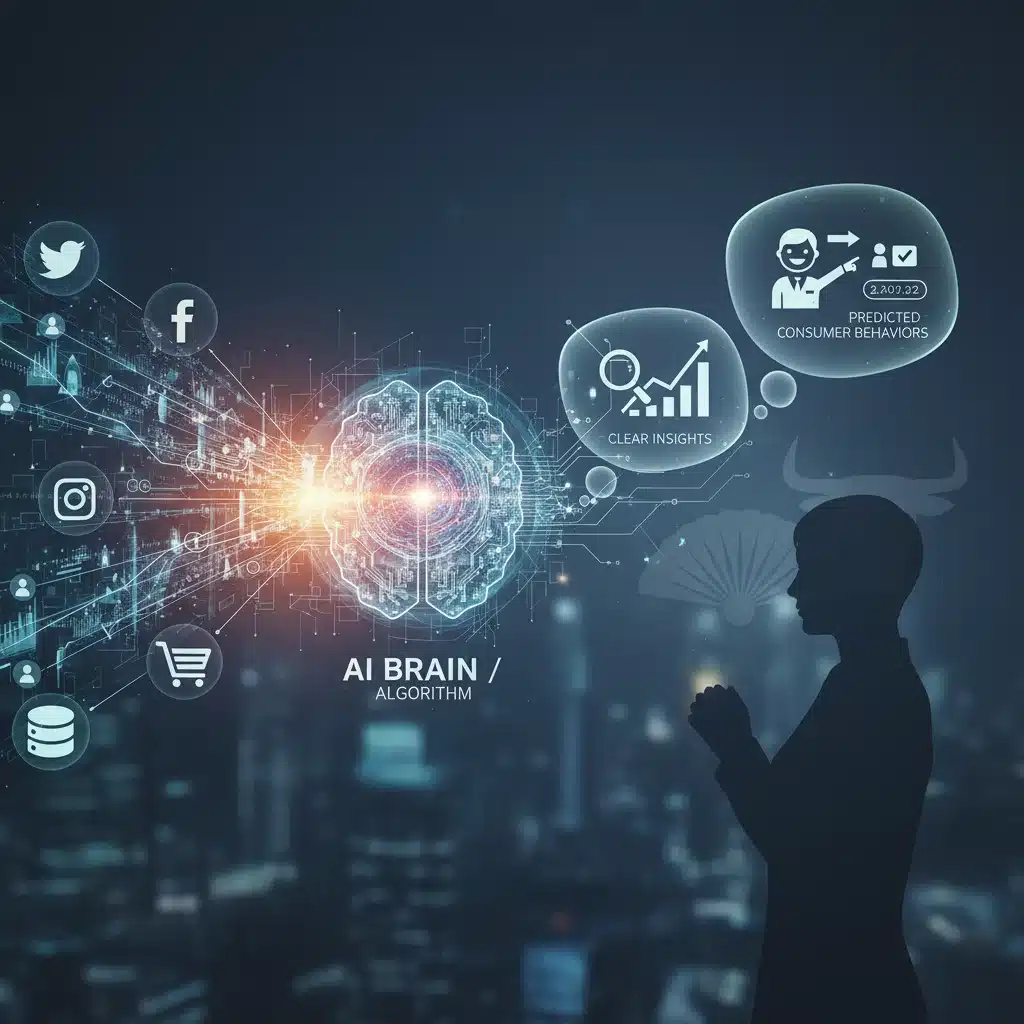 Flujo de datos y transformación en insights de consumidor español con inteligencia artificial